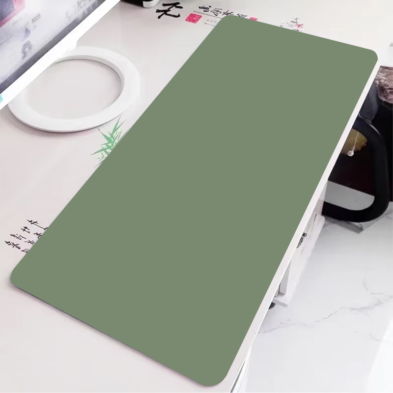 Gaming Mouse Pad Xl - Solid green gaming mousepad large simple
