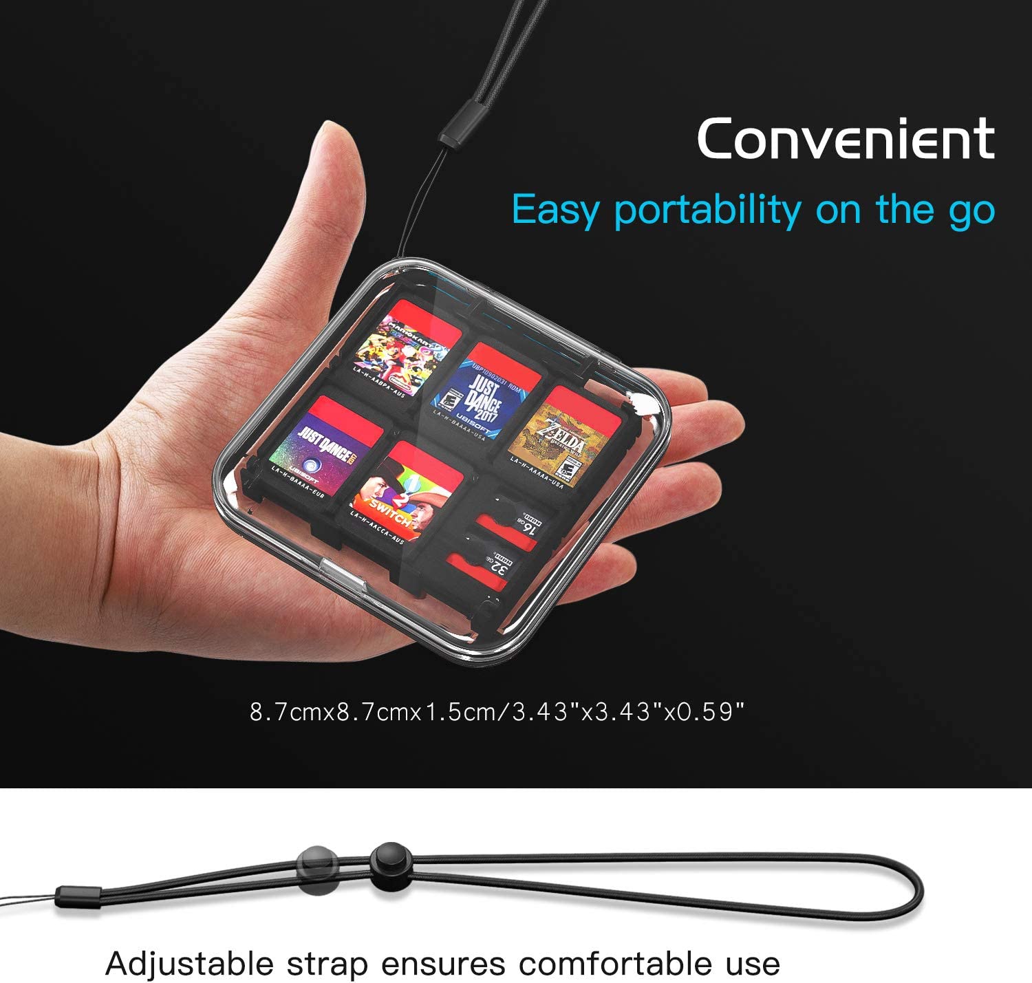 Gaming Accessories Holder - Game Card Sleeve Compatible Switch Game