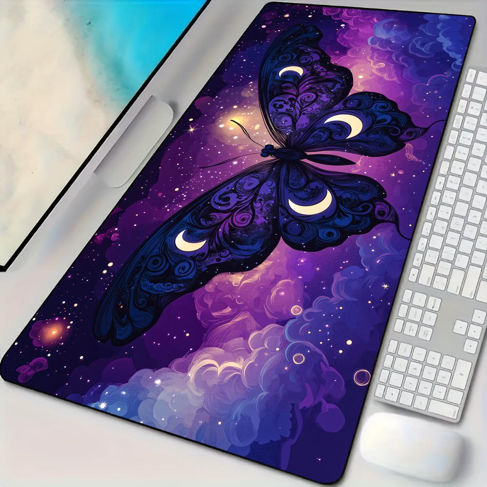 Gaming Mouse Pad Xl - Elegant Night Butterfly Mouse Pad Desk