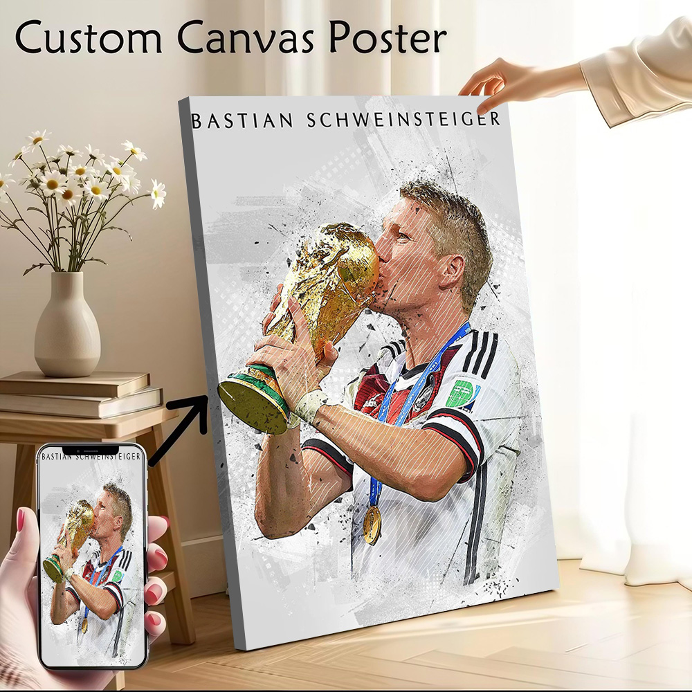 Gaming Accessories Room - Bastian Schweinsteiger Canvas Poster Customizable Pictures
