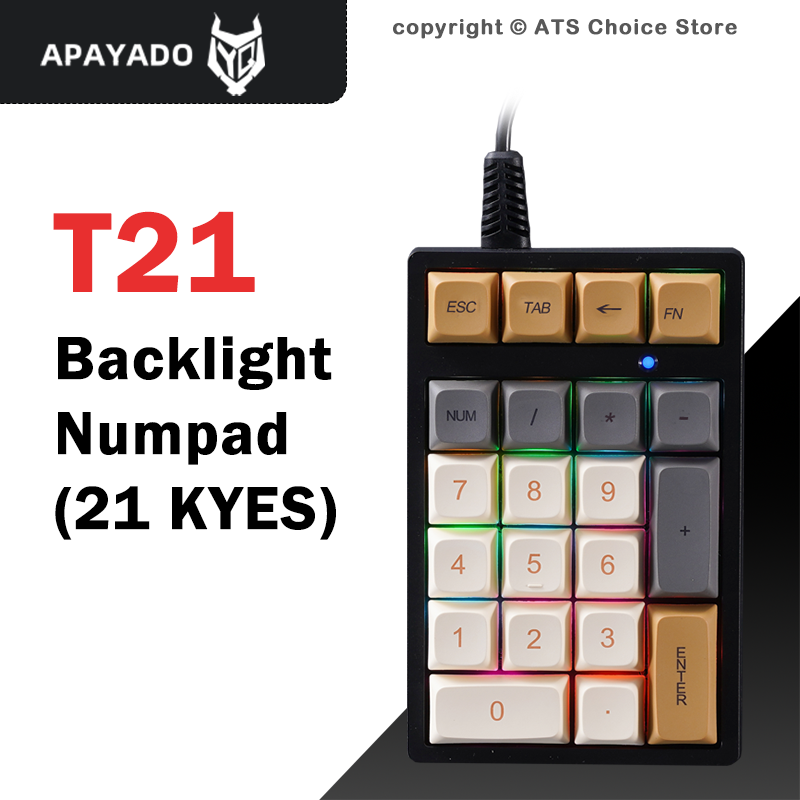 APAYADO T21 Mechanical Numpad  - огляд і ціна Keyboard Numpad Separate