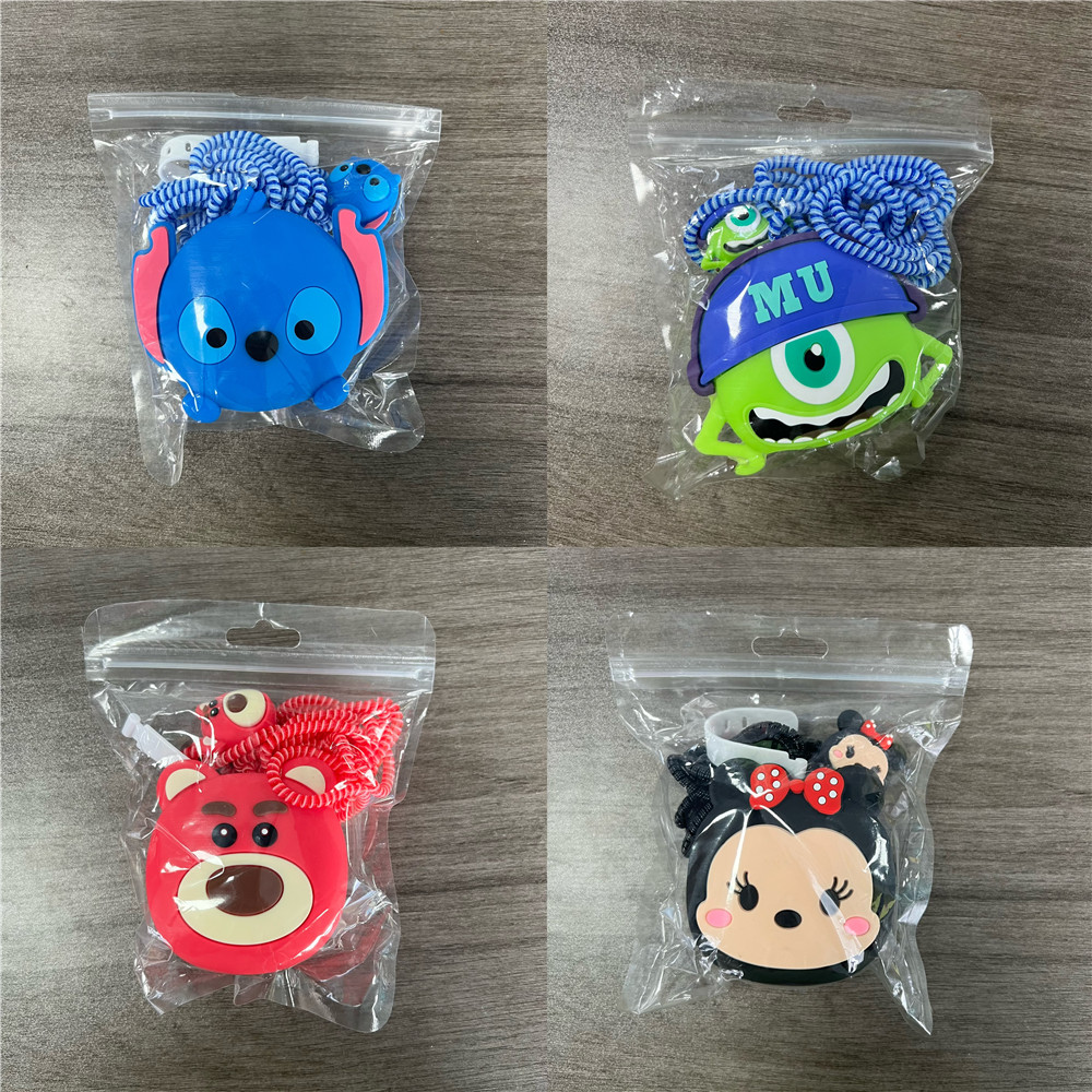 4Pcs/Set Cute 3D Cartoon Cable - огляд і ціна Sleeved Cable Kit