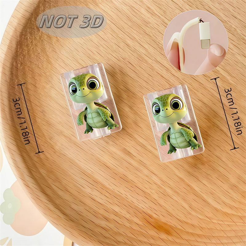 2D Flat 2pcs Cute Cartoon Turt - огляд і ціна Sleeved Cable Kit