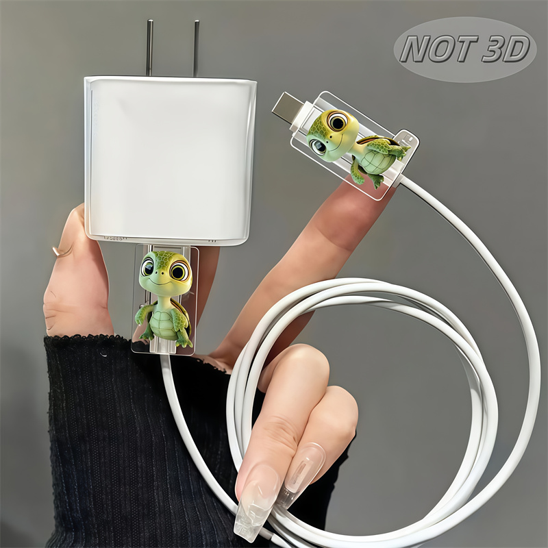 2D Flat 2pcs Cute Cartoon Turt - огляд і ціна Sleeved Cable Kit