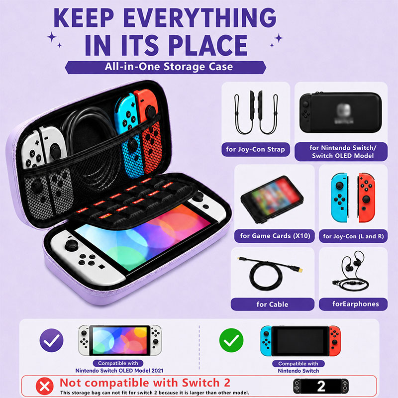 Macaron Color Hard Storage Bag - огляд і ціна Gaming Accessories Bag