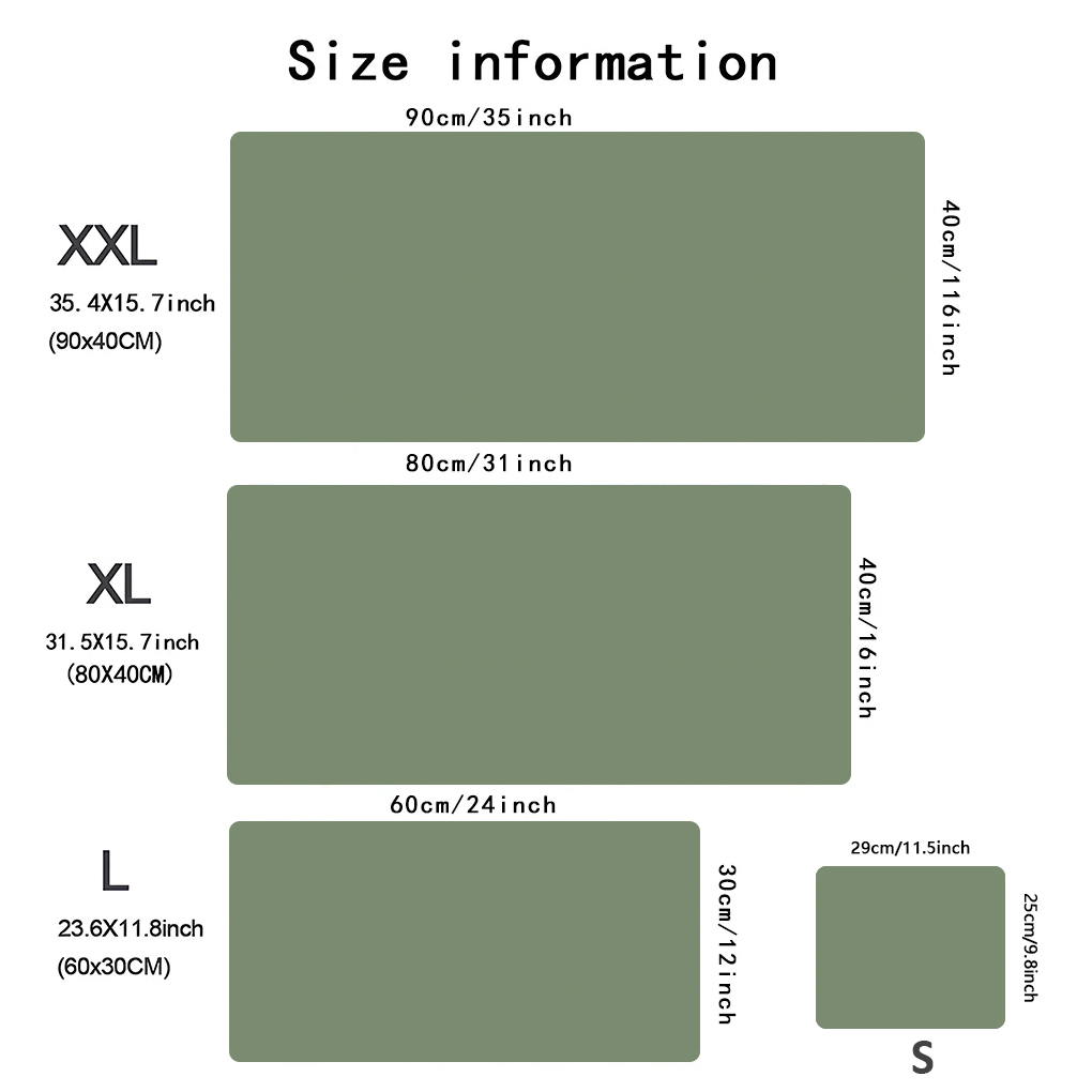 Solid green gaming mousepad la - огляд і ціна Gaming Mouse Pad Xl