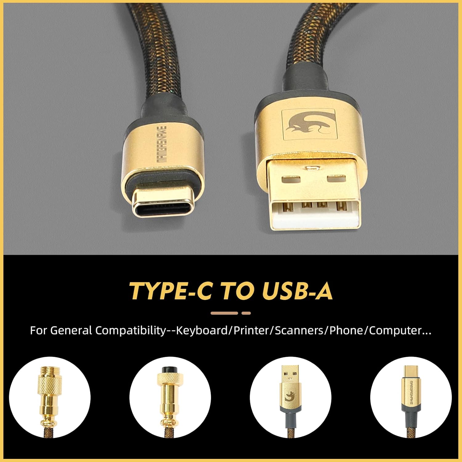 ATTACK SHARK * MAMBASNAKE C03  - огляд і ціна Sleeved Cable Kit