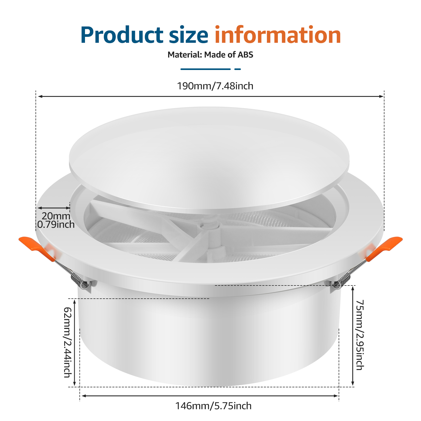 Round Vent Cover with Adjustab - огляд і ціна Case Mesh Panel