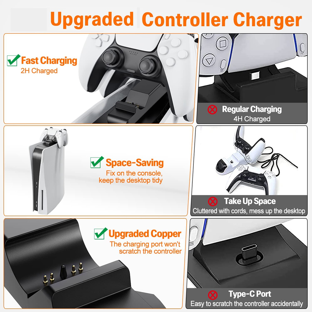 for PS5 Controller Charger Gam - огляд і ціна Gaming Accessories Playstation