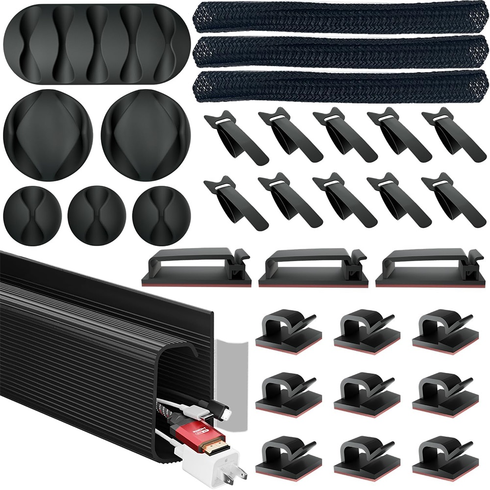 32Pcs Desk Under Cable Managem - огляд і ціна Sleeved Cable Kit