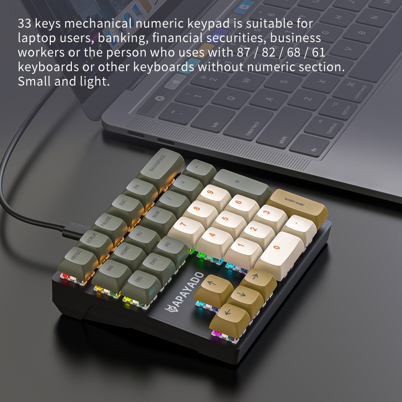 K33 Compact Mechanical Numpad, - огляд і ціна Keyboard Numpad Separate