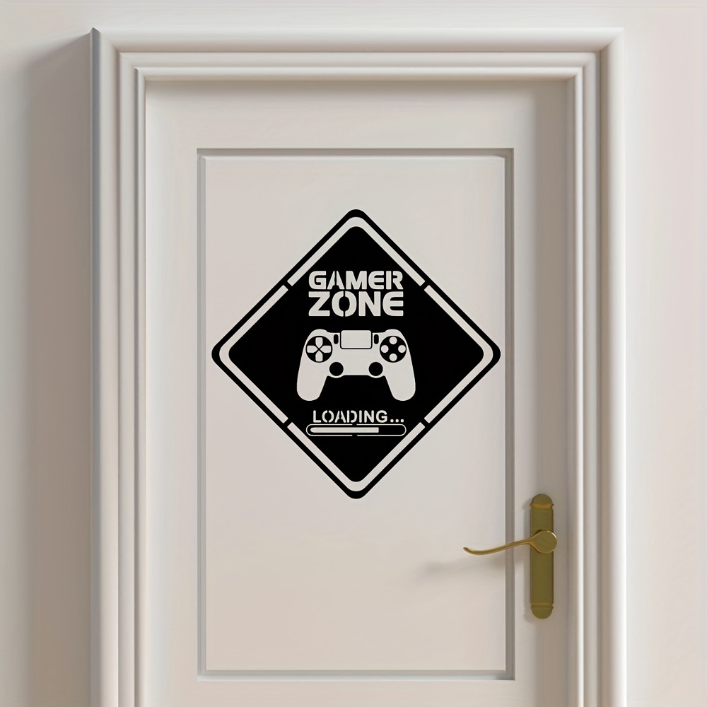 1pc Gamer Zone Door Decal Wall - огляд і ціна Gaming Accessories Wallpaper