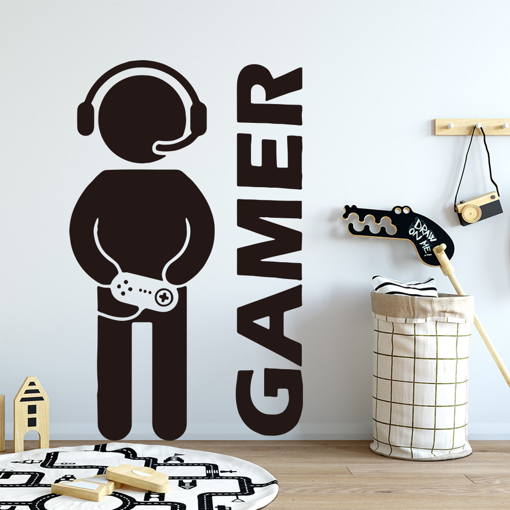 1pc Gamer Wall Art Decal For K - огляд і ціна Gaming Accessories Wallpaper