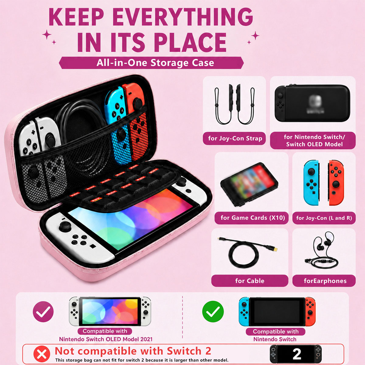 Macaron Color Hard Storage Bag - огляд і ціна Gaming Accessories Bag
