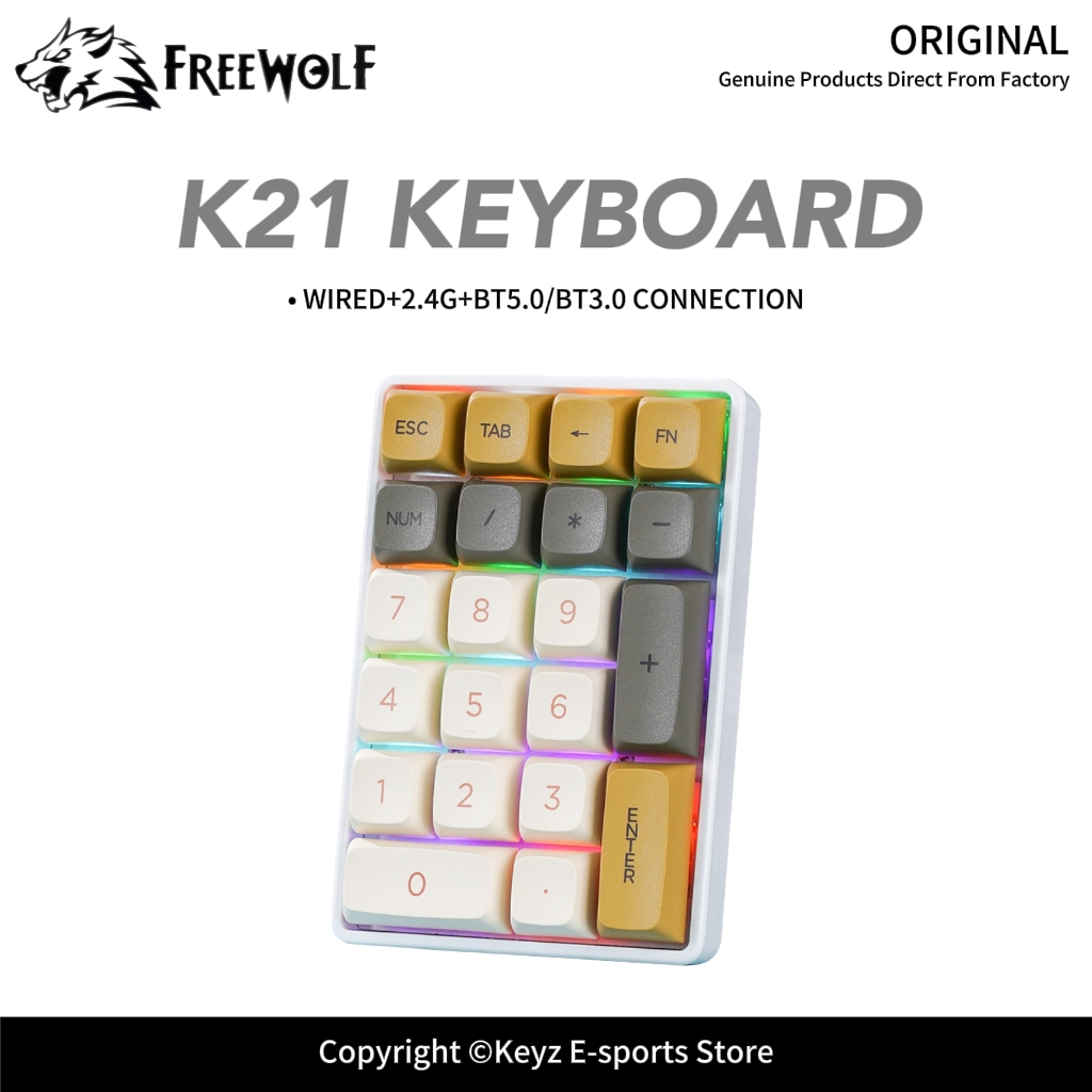 K21 Tri-mode Mechanical Numeri - огляд і ціна Keyboard Numpad Separate