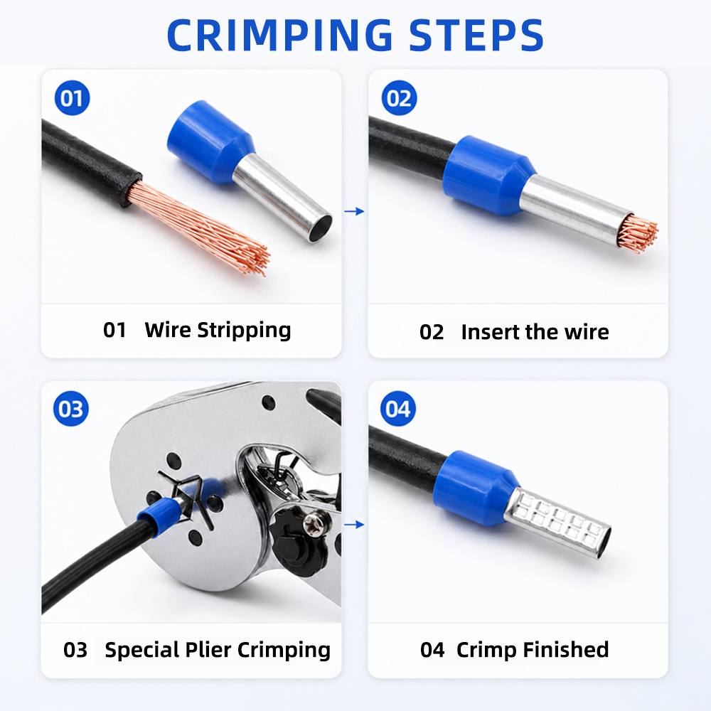 300PCS Wire Ferrules Kit VE400 - огляд і ціна Sleeved Cable Kit